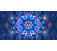 Diamond Painting Kit Completo, DIY Diamond Painting Adulti Grandi Dimensioni, 5D Quadrato Pittura Diamante Mandala blu Crystal Punto Croce Artigianale per Decor Della Parete di Casa 70x140cm, P3703