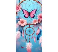 Diamond Painting Kit Completo, DIY Diamond Painting Adulti Grandi Dimensioni, 5D Rotondo Pittura Diamante Cacciatore di sogni Crystal Punto Croce Artigianale per Decorazione Murale 50x100cm, P10765