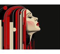 Diamond Painting Kit Completo Donna, 5D Diamond Painting Adulti Astratto, DIY Disegni con Perline da Attaccare, Diamantini Crystal Art Kit Pittura Adulti, Decorazione Casa Regalo 100x130cm 4-7033