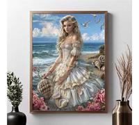 Diamond Painting Kit Completo Donna Diamond Painting Adulti Fiore 5D DIY Pittura Diamante, Strass Ricamo a Punto Croce Pittura Kit Crystal Art per Decorazione, Regalo Donne 30x40 cm JPF 1-1