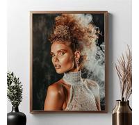 Diamond Painting Kit Completo Donna Diamond Painting Adulti Fumo 5D DIY Pittura Diamante, Strass Ricamo a Punto Croce Pittura Kit Crystal Art per Decorazione, Regalo Donne 40x50cm JPF 9-P