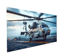Diamond Painting Kit Completo Elicotteri, Diamond Painting Grandi Dimensioni 140 x 70cm Diamante Dipingere con i Numeri Adulti Barca, Strass Quadri da Dipingere Numerati per Regalo Donna Model-14902