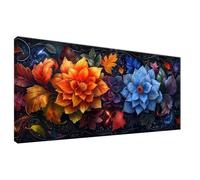 Diamond Painting Kit Completo Fiore Diamond Painting Cielo Stellato DIY Diamantini Crystal Art Kit Completo, Ricamo a Punto Croce Artigianale, Passatempo per Decorazione Parete Casa 50x100cm 0Z-277