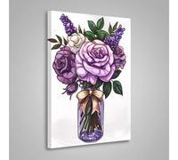 Diamond Painting Kit Completo Fiore Pittura Diamante per Aduti Fiori 5D DIY Diamond Painting, Strass Ricamo a Punto Croce Pittura Kit Crystal Art per Decorazione, Regalo Donne 50x70 cm PjY8855 I-R