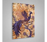 Diamond Painting Kit Completo Fiore Pittura Diamante per Aduti Uccello 5D DIY Diamond Painting, Strass Ricamo a Punto Croce Pittura Kit Crystal Art per Decorazione, Regalo Donne 50x70 cm PjY5341 K-N