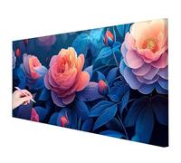 Diamond Painting Kit Completo Fiori Diamond Painting Grandi Dimensioni 150x60cm, 5D DIY Pittura Diamante Pianta Crystal Punto Croce Kit, Disegni con Perline da Attaccare per Decor Regalo Donna K-97