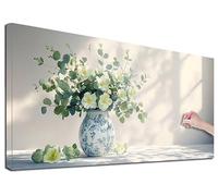 Diamond Painting Kit Completo Fiori Pittura Diamante Grandi 90x40 cm, Diamond Painting Natura Morta Adulti, Diamantini Crystal Art Ricamo a Punto Croce, Quadri con Perline per Decorazioni Casa, W-96