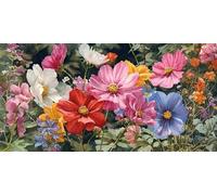 Diamond Painting Kit Completo Fleurs, Quadri Diamond Painting Adulti Rouge, Diamantini Crystal Art Bambini, Pittura Diamante Passatempo Per Adulti, Applicabile Decorazione Della Casa 50x100cm g-350