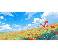 Diamond Painting Kit Completo Fleurs, Quadri Diamond Painting Adulti Rouge, Diamantini Crystal Art Bambini, Pittura Diamante Passatempo Per Adulti, Applicabile Decorazione Della Casa 50x100cm g-349