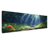 Diamond Painting Kit Completo Foresta Diamond Painting Grandi Dimensioni 210x70cm Pittura Diamante Luce Solare Fai da Te Diamantini Crystal Art Ricamo Punto Croce per Autunno Decorazioni Parete G2-256