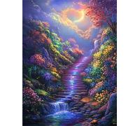 Diamond Painting Kit Completo Foreste Diamond Art Bambini Il sogno Diamantini Crystal Art Kit, Pittura Diamante Adulti Principianti 5D DIY Pittura Diamante Crafts Kits, Decorazione Casa, 50x70cm q-726