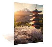 Diamond Painting Kit Completo Giappone Diamond Painting Adulti Pagoda A Cinque Piani, 5D DIY Mosaico Pittura Diamante Crystal Art Hobby Creativi Adulti Home Room Decor Regalo Donna 60x80cm W6-855