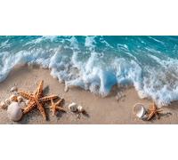 Diamond Painting Kit Completo La mer, Quadri Diamond Painting Adulti Étoile de mer, Diamantini Crystal Art Bambini, Pittura Diamante Passatempo Per Adulti, Adatto Decorazione Della Casa 50x100cm g-119