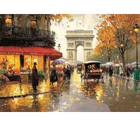 Diamond Painting Kit Completo Londra Diamond Painting Strada, 5D Diamantini Crystal Art Bambini Pittura Diamante, Fai da Te Strass Ricamo a Punto Croce per Casa Decorazioni Parete 70x90 cm O4-1195