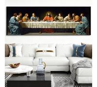 Diamond Painting Kit Completo L'Ultima Cena, 5D Diamond Painting Grande XXL Immagine, Passatempo per Adulti Pittura Diamante Arte, Fai Da Te Diamantini Crystal Art per Parete di Casa 60x180cm,Model836