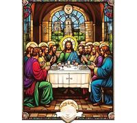 Diamond Painting Kit Completo L'Ultima Cena DIY Diamond Painting Adulti Figura 20x30cm Pittura Diamante 5D, Puzzle Diamantini Crystal Art, SStrass Punto Croceper Ddecorazioni Casa, Regalo Donna yc-303