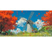 Diamond Painting Kit Completo Mulini Eolici Diamond Painting Grandi Dimensioni 50x25cm, Diamantini Crystal Art Pittura Diamante paesaggio Disegno Perline da Attaccare, Ragazze Ragazzi Regali 0O-107