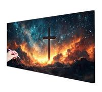 Diamond Painting Kit Completo Notte Stellata Diamond Painting Grandi Dimensioni 150x60cm, 5D DIY Pittura Diamante Paesaggi Crystal Punto Croce Kit, Disegni con Perline da Attaccare Regalo Donna K-11