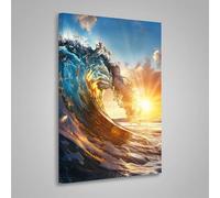 Diamond Painting Kit Completo Oceano Pittura Diamante per Aduti Tramonto 5D DIY Diamond Painting, Strass Ricamo a Punto Croce Pittura Kit Crystal Art per Decorazione, Regalo Donne 20x30cm PjY4503 5-0