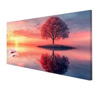 Diamond Painting Kit Completo Paesaggi Diamond Painting Grandi Dimensioni 150x60cm, 5D DIY Pittura Diamante Albero Crystal Punto Croce Kit, Disegni con Perline da Attaccare per Decor Regalo Donna J-40