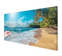 Diamond Painting Kit Completo Paesaggi Diamond Painting Grandi Dimensioni 250x100cm, 5D DIY Pittura Diamante Spiaggia Crystal Punto Croce Kit, Disegni con Perline da Attaccare Decor Regalo Donna A-07