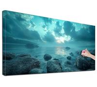 Diamond Painting Kit Completo Paesaggi Pittura Diamante Grandi Dimensioni 140x60 cm, Diamond Painting Natura Adulti, Diamantini Crystal Art Ricamo a Punto Croce, Quadri con Perline per Decor Casa W-62
