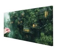Diamond Painting Kit Completo Pianta Diamond Painting Grandi Dimensioni 150x60cm, 5D DIY Pittura Diamante Paesaggi Crystal Punto Croce Kit, Disegni con Perline da Attaccare per Decor Regalo Donna K-65