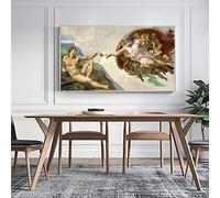 Diamond Painting Kit Completo,Pittura Diamante Creazione Adamo,Ricamo Punto Croce Art Mosaico Strass Painting by Numbers Tela Crafts Adatto a Principianti,Adulti,Bambini,Decor per Casa Pareti 160x80cm