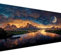 Diamond Painting Kit Completo Pittura Diamante Grandi Dimensioni 5d Diy Paesaggi Adulti Bambina Quadri con Perline 40 x 70 Accessori Disegni Bambini Regalo Parete Camera Casa Soggiorno Decorazioni