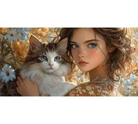 Diamond Painting Kit Completo Retrò, DIY 5D Diamond Painting Bellezza, Passatempo per Adulti Pittura Diamante Arte, Diamantini Crystal Art Bambini Pittura Kit per Decorazione Della 50x100cm, Model230