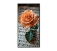 Diamond Painting Kit Completo Rosa Nota Diamond Painting Adulti Bambina, DIY Diamantini Crystal Art Creativi Passatempo Kit Ricamo a Punto Croce Artigianale, Decorazioni Casa, Regali 20x40cm E-171