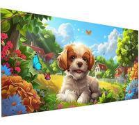 Diamond Painting Kit Completo Rurale Diamond Painting Adulti Grandi Dimensioni 80x160cm Cane 5D Pittura Diamante Adulti Kit Diamantini Crystal Art a Punto Croce per Decorazioni Casa Parete S-532