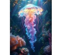 Diamond Painting Kit Completo Sogno Medusa Diamond Painting Bambina Adulti Craftoria, Diamantini Crystal art Bambini, 5D Fai da Te per Strass Ricamo a Punto Croce, Decorazione per Casa 20x30cm b-825