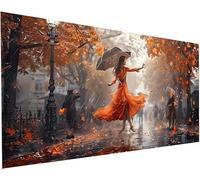 Diamond Painting Kit Completo Strada Diamond Painting Adulti Grandi Dimensioni 50x100cm Donna 5D Pittura Diamante Adulti Kit Diamantini Crystal Art a Punto Croce per Decorazioni Casa Parete S-94