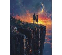 Diamond Painting Kit Completo Tramonto, Diamond Painting Adulti Coppia, Disegni con Perline da Attaccare, DIY Diamantini Crystal Art Ricamo Kit, Pittura Diamante per Decorazione Casa 30x40cm 1-6628