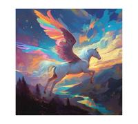 Diamond Painting Kit Completo Unicorno 2026 Nuovo Diamond Painting Paesaggio 35x35cm,5D DIY Quadrati Diamante Disegni con Perline da Attaccare,Pittura Diamante per Natale Halloween Decor Regalo O-514z