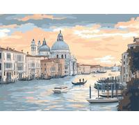 Diamond Painting Kit Completo Venezia Diamond Painting Città, 5D Diamantini Crystal Art Bambini Pittura Diamante, Fai da Te Strass Ricamo a Punto Croce per Casa Decorazioni Parete 40x50 cm O4-1019