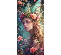 Diamond Painting La donna, Diamond Painting Kit Completo, Pittura Diamante Bambina e Adulti, Diamantini Crystal Art kit Mosaico, Regalo Hobby Creativi Adulti, Decor per Casa e Pareti 80x160cm Q-484