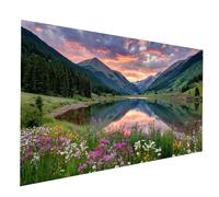 Diamond Painting Lago Diamond Painting by Numbers 100x200CM, Fai Da Te Kit Punto Croce Pittura Diamante Tramonto, 5D Diamantini Crystal Art Dipingere Con I Numeri per Decorazioni Casa, Regalo JXL10059