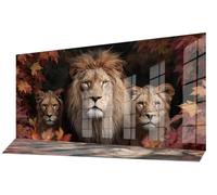 Diamond Painting Leone Diamond Painting Kit Completo Foresta Quadri Perline Fai Da Te Pittura a Diamante Adulti Bambina,Crystal Art Strass Ricamo a Punto Croce per Decorazioni Parete 60x150cm C-774