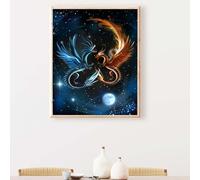 Diamond Painting Letto Diamond Painting Kit Completo Blu Diamante Crystal Art 5D DIY Pittura Diamante Strass Ricamo a Punto Croce Pittura Kit per Decorazione da Parete, Regalo 70 x 95cm PJY9 F-C