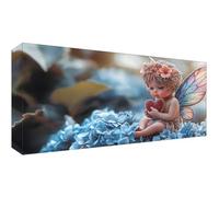 Diamond Painting Libellula Diamond Painting Kit Completo Angelo Pittura Diamante, 5D Kit Pittura Bambini Diamantini Crystal Art Hobby Creativi Adulti, Decorazione Murale per la Casa 100x50cm t-7556