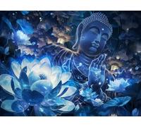 Diamond Painting Loto, 5D Diamond Painting Kit Completo Zen 50x70cm, DIY Pittura Diamante Crystal Art Artigianale Kit, Diamante Disegni con Perline da Attaccare Strass Ricamo a Punto Croce, Model609