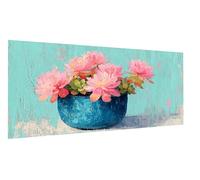 Diamond Painting Loto Diamond Painting Kit Completo Vaso di fiori Pittura Diamante, DIY Mosaico Disegni con Perline da Attaccare, Diamantini Crystal Art Kit per Decorazione da Parete 80x160cm FD-2688