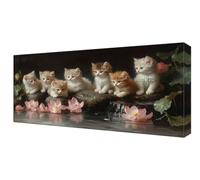 Diamond Painting Loto Gatto, XXL Diamond Painting Kit Completo, Passatempo per Adulti, 5D DIY Pittura a Diamante Bambina, Crystal art Mosaico Punto Croce Pittura Kit, Decorativo Casa 30x60cm J-38