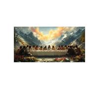 Diamond Painting L'Ultima Cena, Diamond Painting by Numbers Paesaggio, Diamantini Crystal Art Quadri Da Dipingere Numerati 40 x 80 CM, Kit Punto Croce Pittura Diamante per Decorazioni Casa 2ZSH-0399