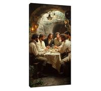 Diamond Painting L'Ultima Cena Diamond Painting Kit Completo Uomo Pittura Diamante, 5D Kit Pittura Bambini Diamantini Crystal Art Hobby Creativi Adulti, Decorazione Murale per la Casa 160x80cm t-5749