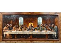 Diamond Painting L'Ultima Cena, DIY 5D Diamond Art Painting Kit Completo Uomo Diamond Painting Adulti, Diamantini Crystal Art Ricamo a Punto Croce Paintings Kits, Passatempo Per Adulti, 35x70cm -499