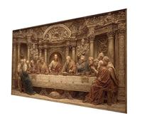 Diamond Painting L'Ultima Cena, Fai Da Te Diamantini Crystal Art Kit Pittura Bambini, Diamond Painting by Numbers Paesaggio, Quadri Da Dipingere Numerati Diamante Kit Punto Croce 60x30cm model-1129