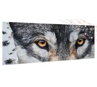 Diamond Painting Lupo, Diamond Painting Adulti Animale, DIY Diamantini Crystal Art Kits, Diamante Cristallo Pittura Digitale Arte Strass Ricamo, Grandi Decorazione per Casa e Pareti 90x180cm T523